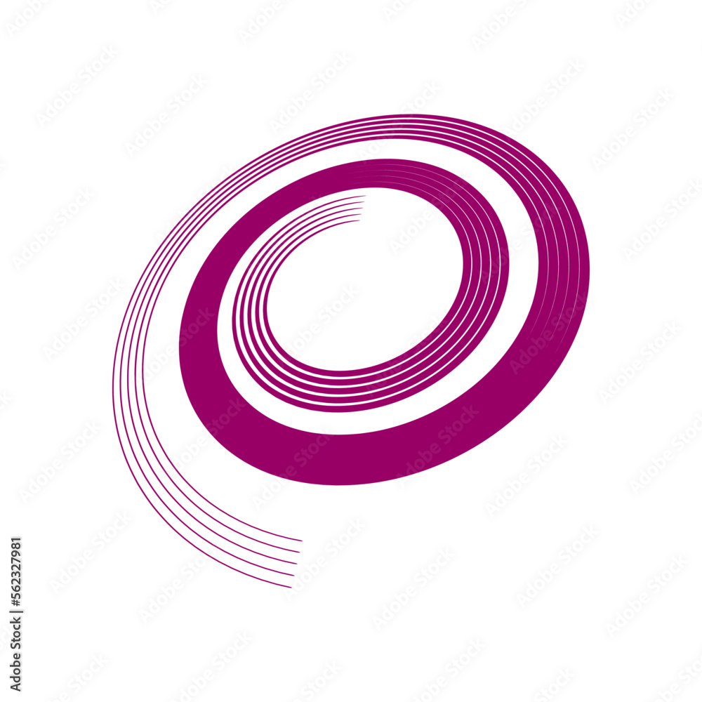 Spiral Design Element. Abstract Swirl Icon. Spiral Design Element. Abstract Swirl Icon.