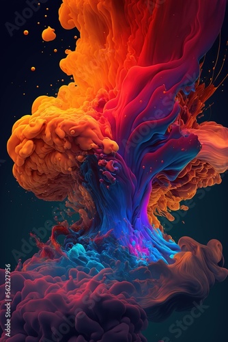 a colorful abstract painting wallpaper.