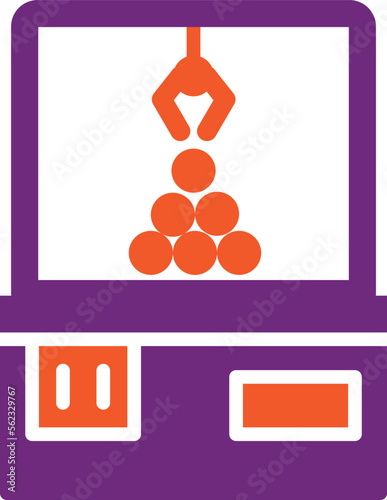 Crane machine Vector Icon Design Illustration