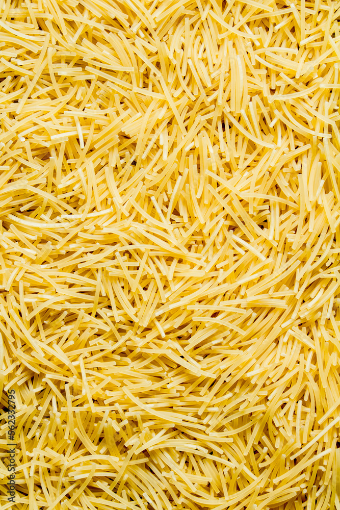 Dry pasta vermicelli.