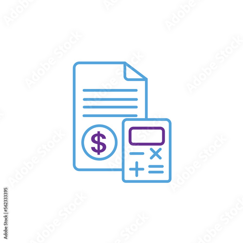 Accounting Icon, Accounts calculation icon