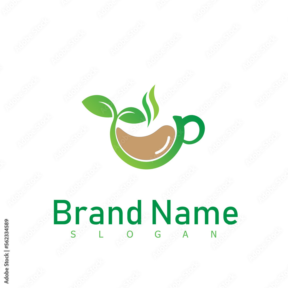 green tea logo design drink cafe green tea logo design drink cafe
