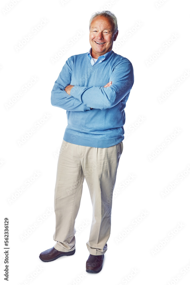 Senior man, happy with smile and retirement, life insurance and portrait with mockup isolated on white background. Pensioner, happy old man and positive mindset with vitality, elderly and wellness Senior man, happy with smile and retirement, life insurance and portrait with mockup isolated on white background. Pensioner, happy old man and positive mindset with vitality, elderly and wellness