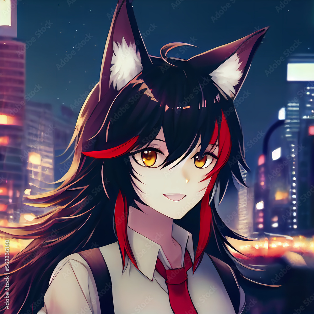 Galaxy Anime Wolf Paint By Numbers - PBN Canvas-demhanvico.com.vn