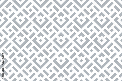 Abstract geometric pattern. A seamless vector background. White and gray ornament. Graphic modern pattern. Simple lattice graphic design.