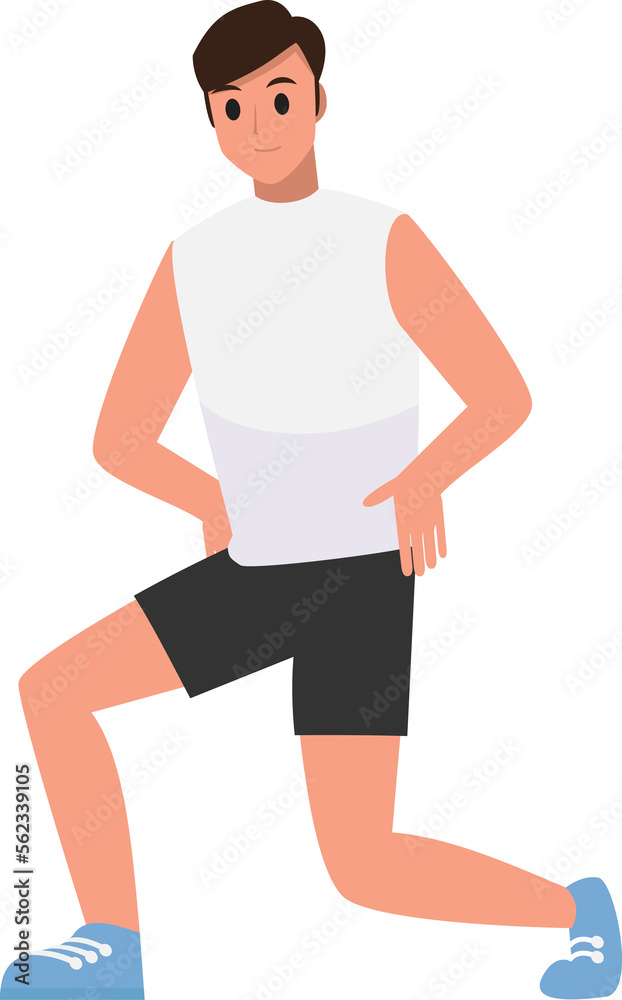 Fitness and exercise , Vector Cartoon Character set Fitness and exercise , Vector Cartoon Character set