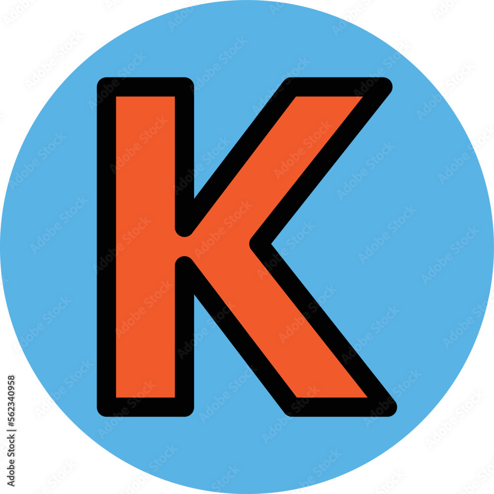 K alphabet Vector Icon
K alphabet Vector Icon