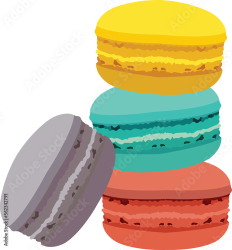 stack of colorful macaroons