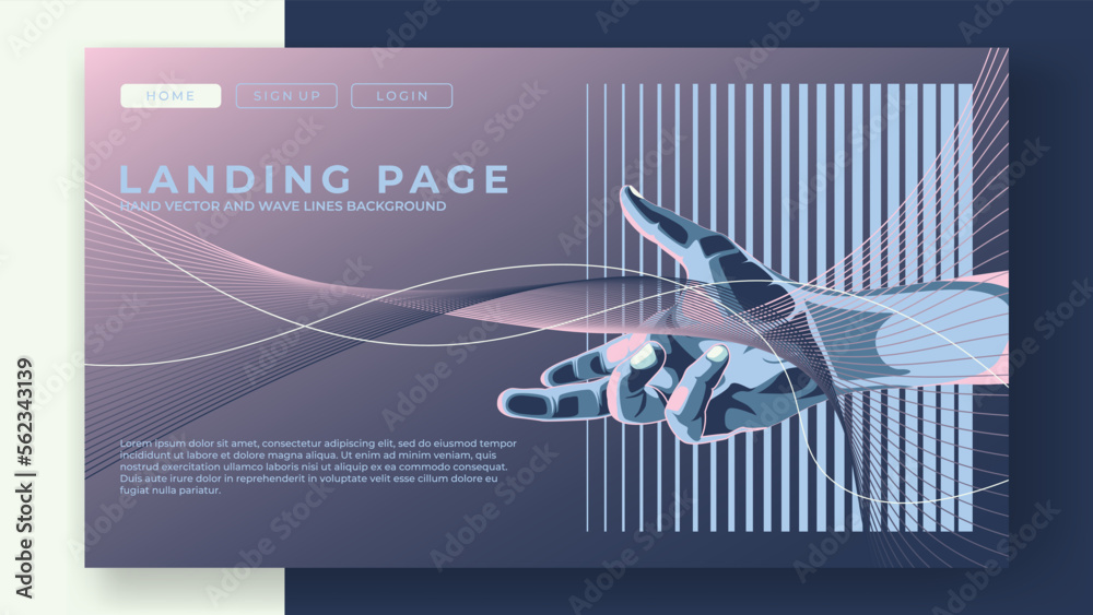 design liquid wave lines abstract background for landing page website ui ux