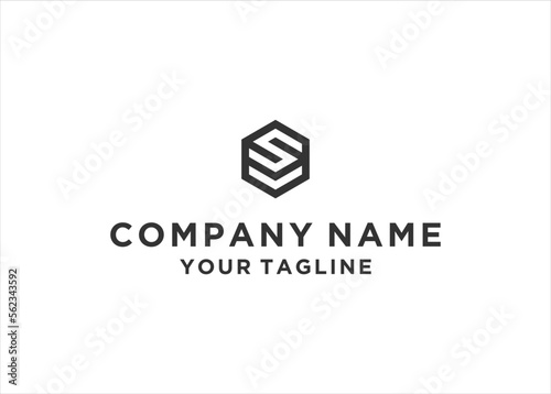 initial Letter VS Logo Design Vector