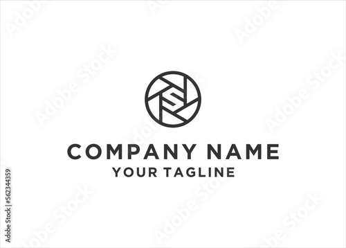 letter S photography logo. Modern logomark icon template vector design
