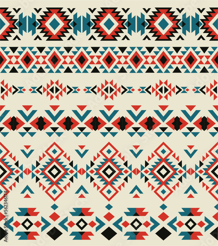Ethnic aztec border design. Vector illustration. Tribal design, geometric symbols for border, frame, logo, cards, decorative paper. 