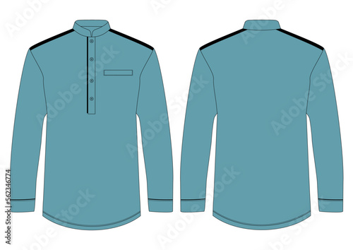 Long Sleeve Koko Kurta Shirt mockup