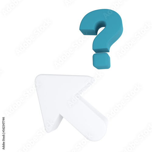 Help cursor. Cursor 3D rend...