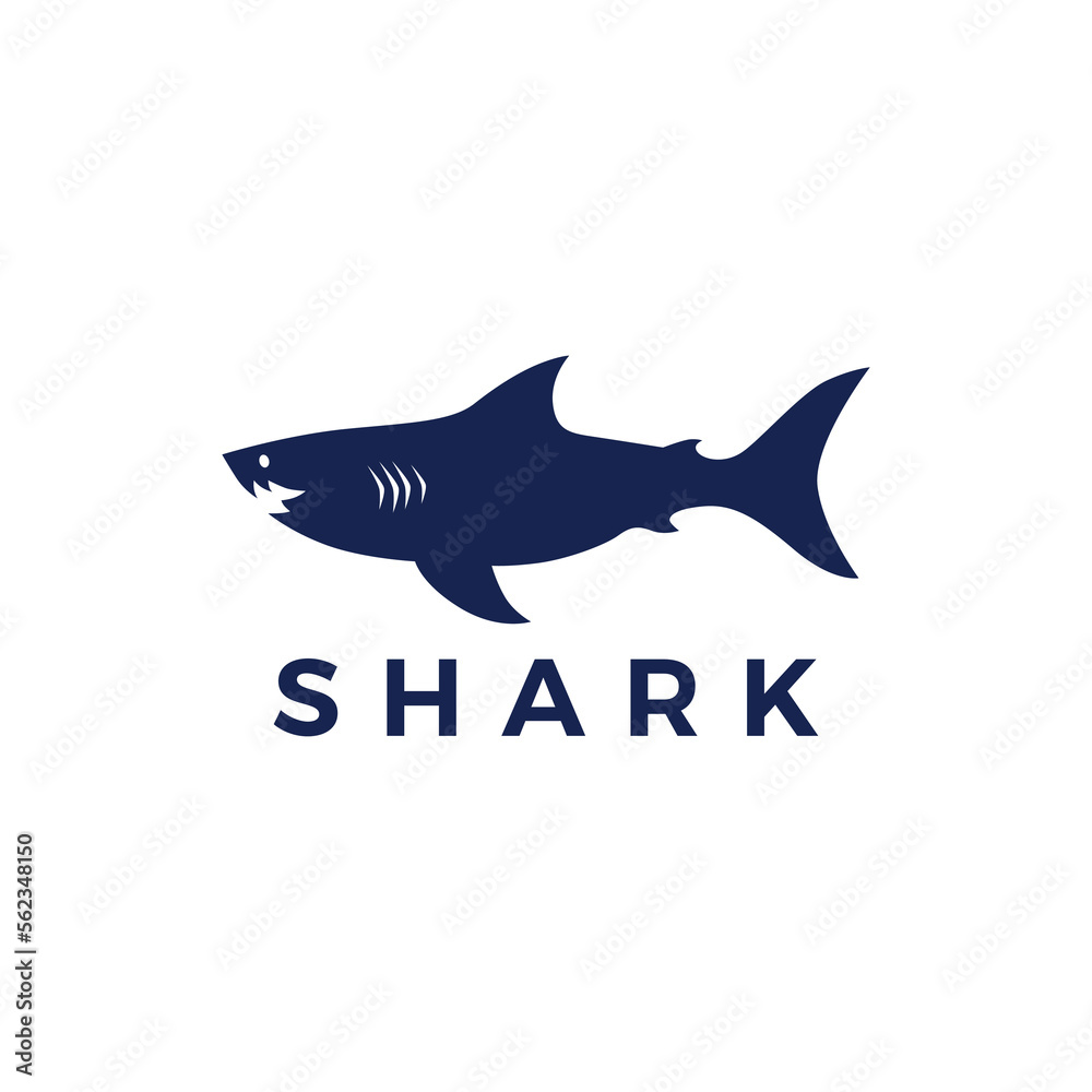 shark logo vector icon illustration shark logo vector icon illustration