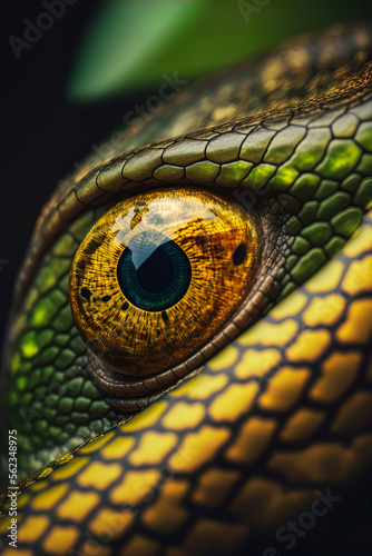 beautiful macro photography of snake eye