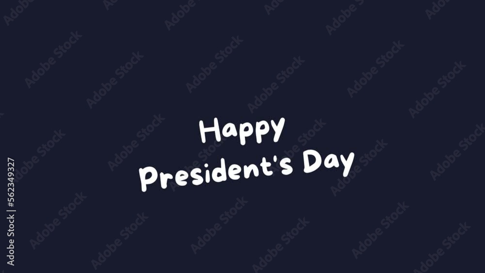 Happy President's Day with black background Happy President's Day with black background