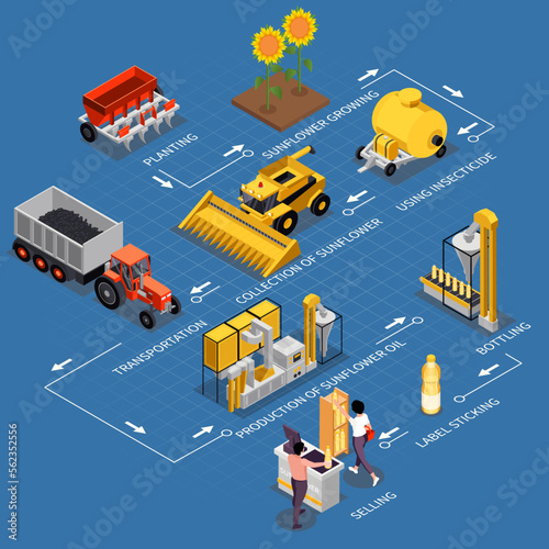 Sunflower Products Isometric Flowchart