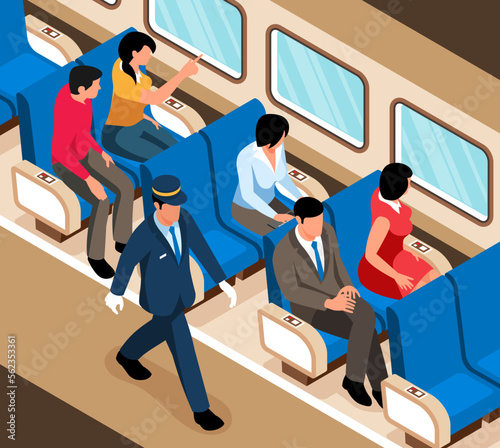 Isometric Train Wagon