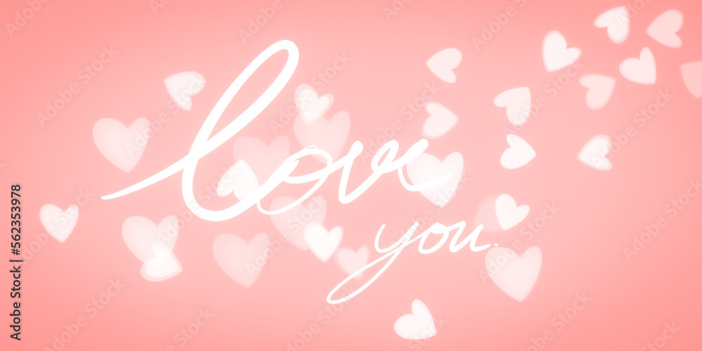 love background with love you letter