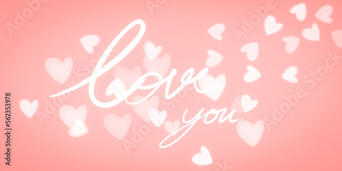 love background with love you letter