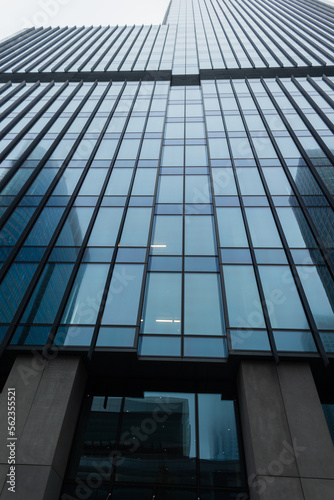 Modern beautiful glass office building. Business, finance and construction