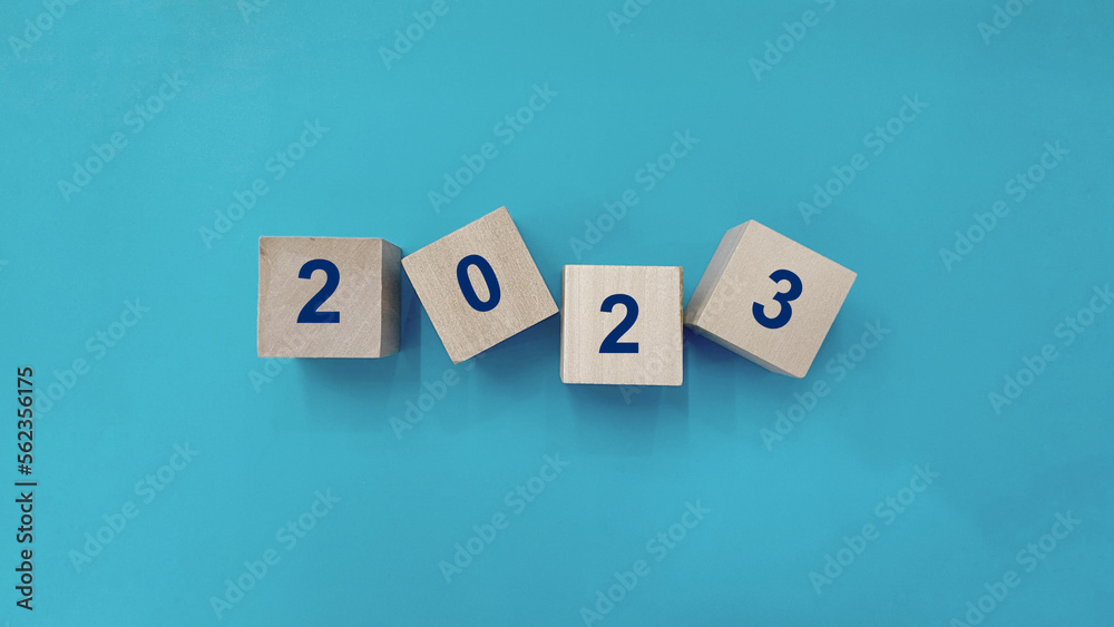 inscription on the cubes of cubes, Happy new year 2023 concept, new year 2023 concept inscription on the cubes of cubes, Happy new year 2023 concept, new year 2023 concept