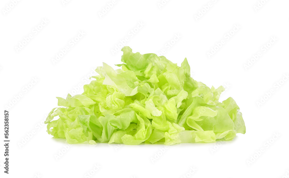 Heap of sliced green lettuce isolated on transparent background. PNG Heap of sliced green lettuce isolated on transparent background. PNG