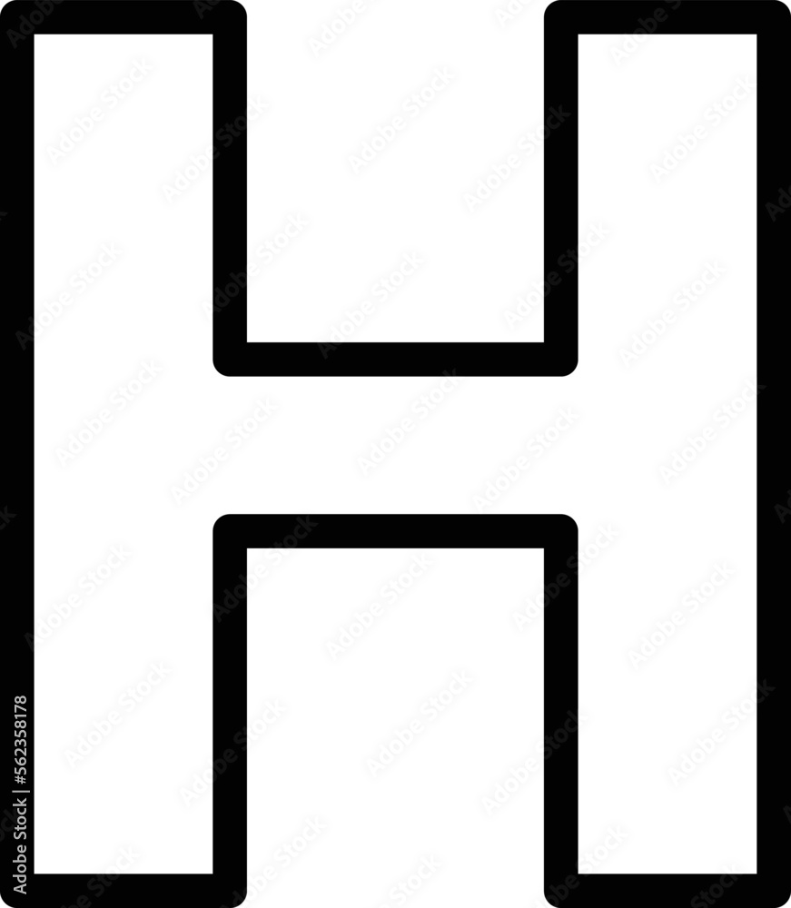 H alphabet Vector Icon
H alphabet Vector Icon
