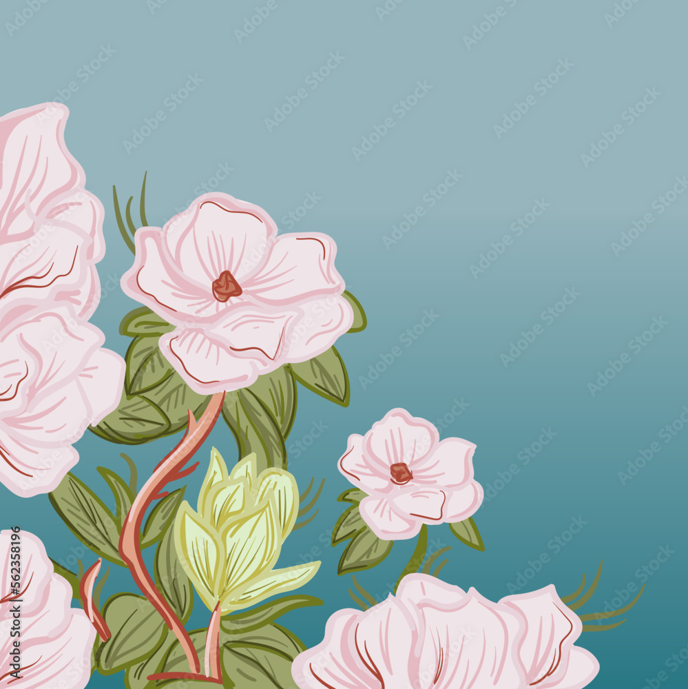 Fototapeta background with flowers