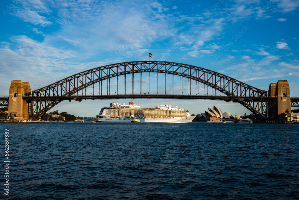 Cruise Ship Leaving Sydney Harbour