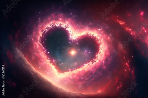 Cosmic valentines space background