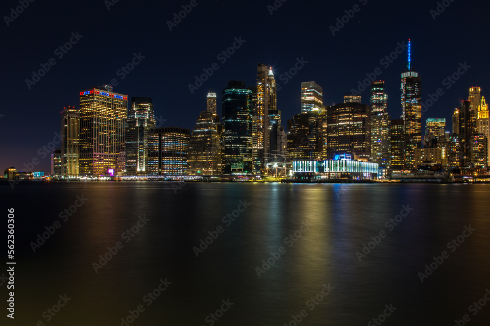 New York Manhattan view at night