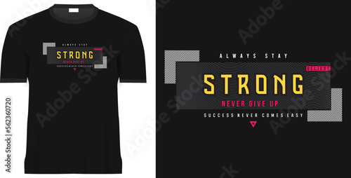 Strong believe typography slogan design on stripes and wavy lines texture for graphic design and print