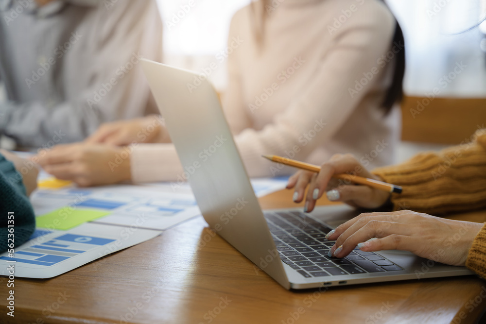 Fototapeta premium Business people meeting concept design ideas at office.