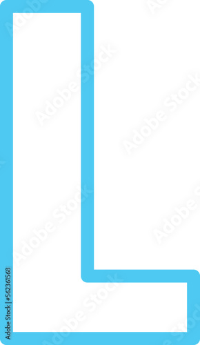 L alphabet Vector Icon 