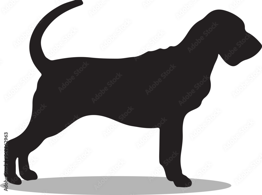 Bloodhounds Silhouette, cute Bloodhounds Vector Silhouette, Cute Bloodhounds cartoon Silhouette, Bloodhounds vector Silhouette, Bloodhounds icon Silhouette, Bloodhounds Silhouette illustration,