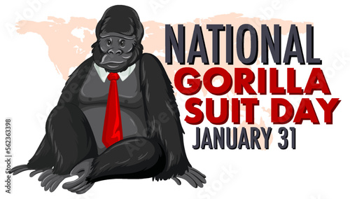 National Gorilla Suit Day Banner