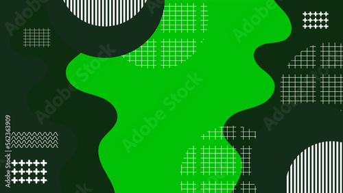 green tech abstract ,background polygon elegant background and banner business product present and game background