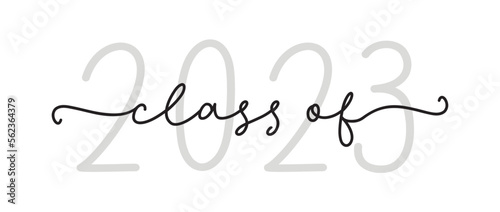 CLASS OF 2023. Graduation logo.
