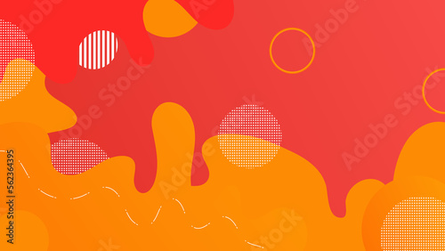 orange tech abstract ,background polygon elegant background and banner business product present and game background