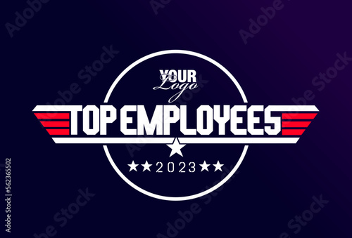 Top Employees 2023 vector typography.