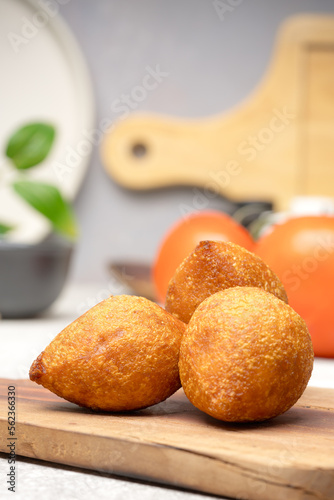 Turkish traditional food stuffed meatballs.  photo