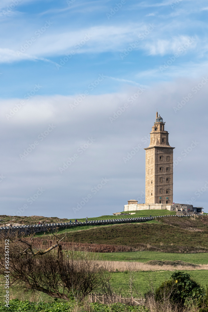 tower lighthouse , La Coruna, Galicia, Spain, UNESCO