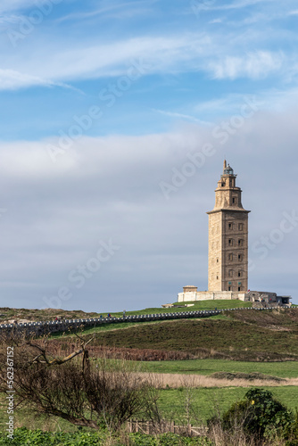 tower lighthouse , La Coruna, Galicia, Spain, UNESCO