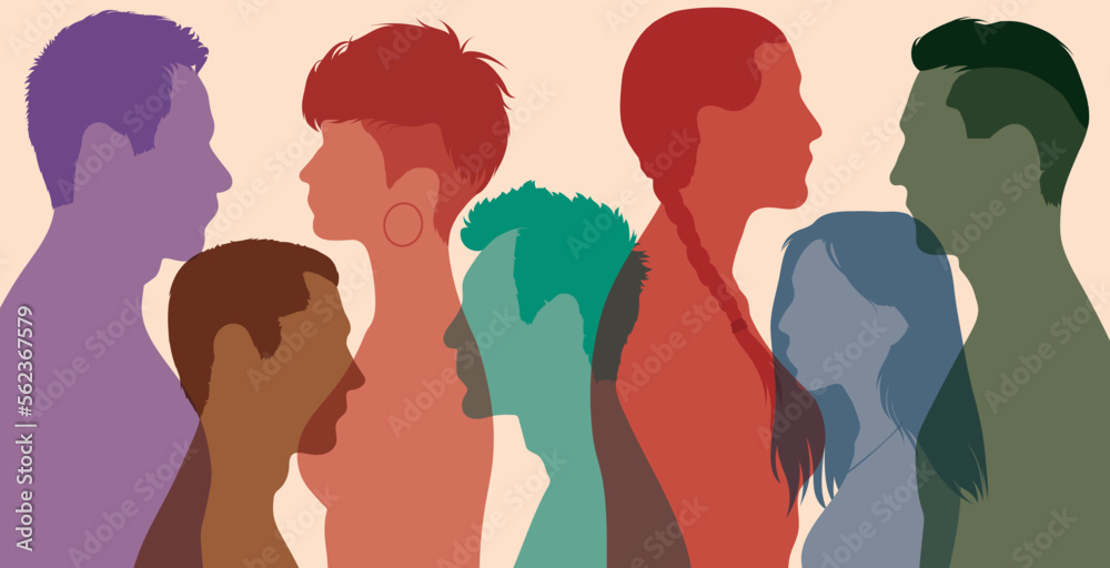 Group of diversity people. Multicultural multi-ethnic men women and girls. Group of diversity people. Multicultural multi-ethnic men women and girls.