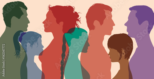 Multicultural and multiracial society.	 Diversity people.