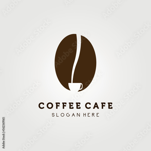 coffee cafe design logo vector illustration design