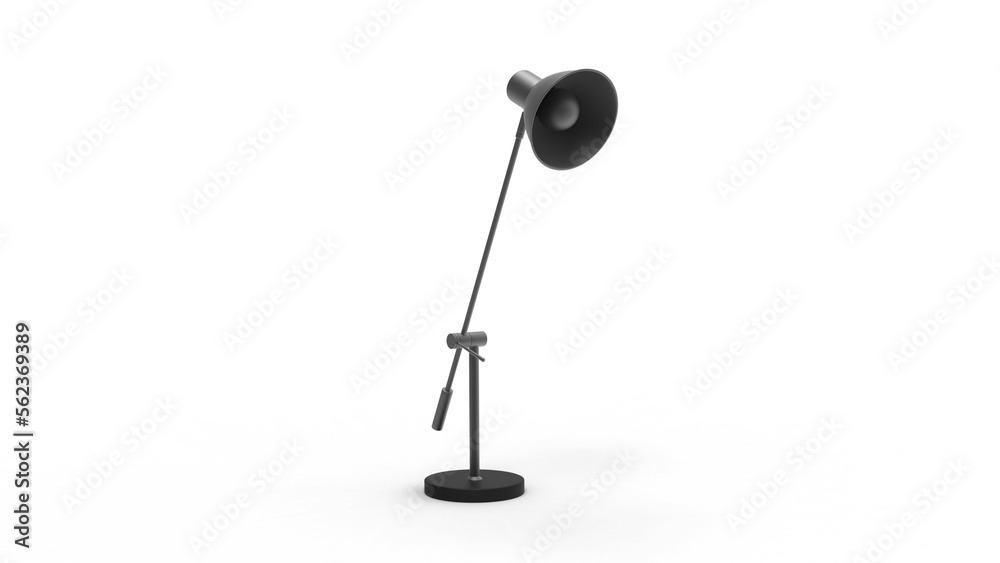 pixel lamp front view with shadow 3d render pixel lamp front view with shadow 3d render