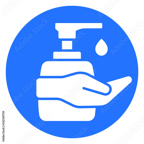 Hand sanitizer, use antiseptic, antibacterial gel icon